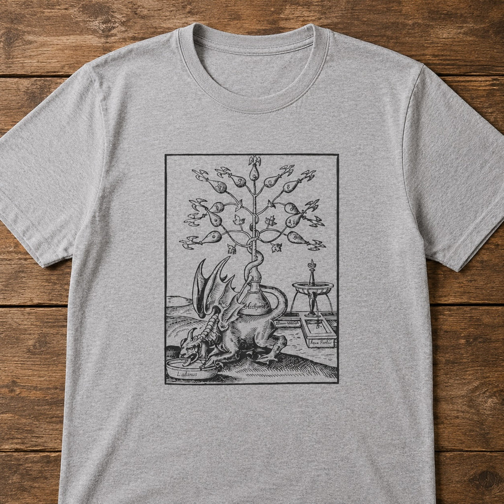 Alchemical Dragon T-Shirt – Vintage Occult Alchemy Graphic Tee