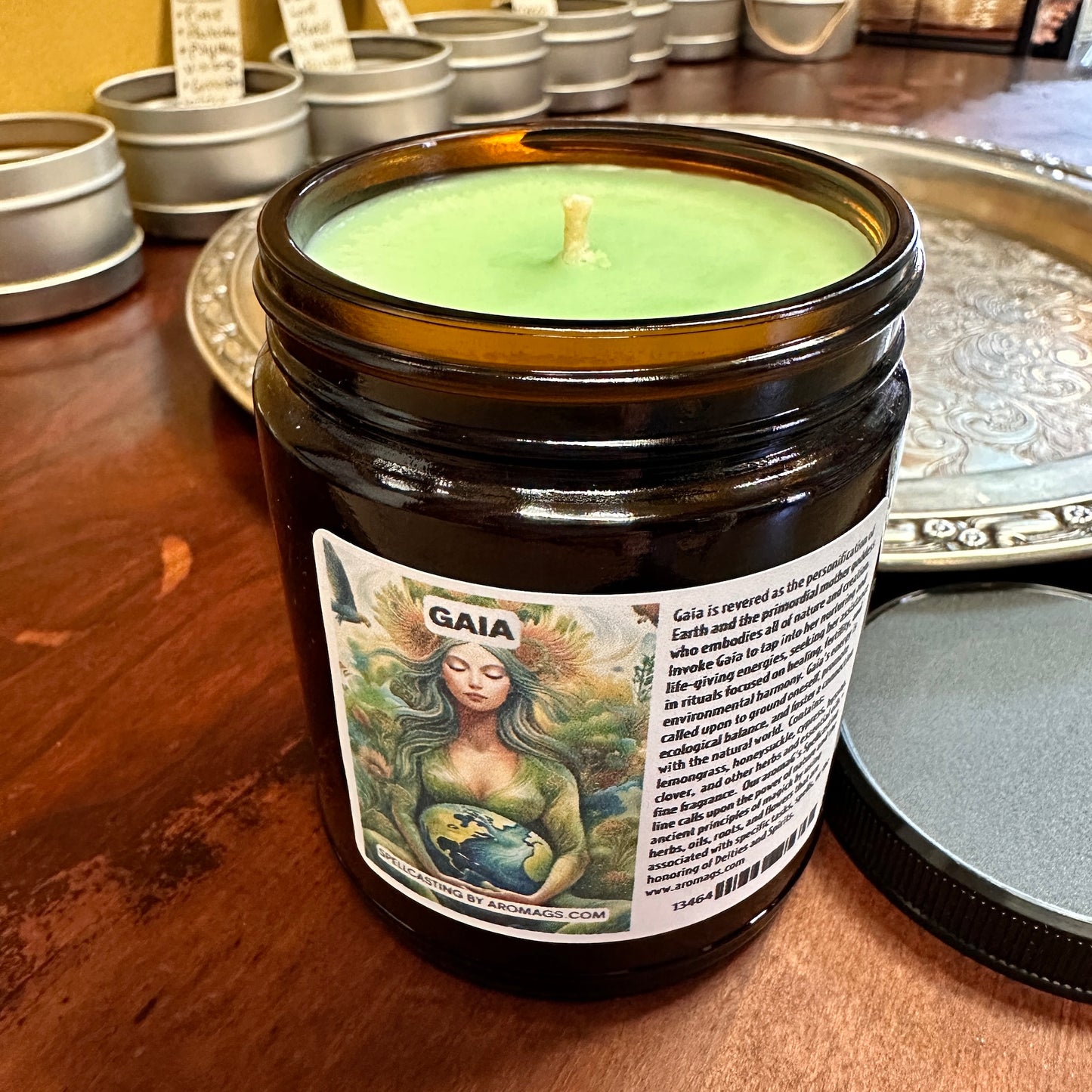 Gaia Candle – Earth Goddess Ritual Candle for Fertility and Growth