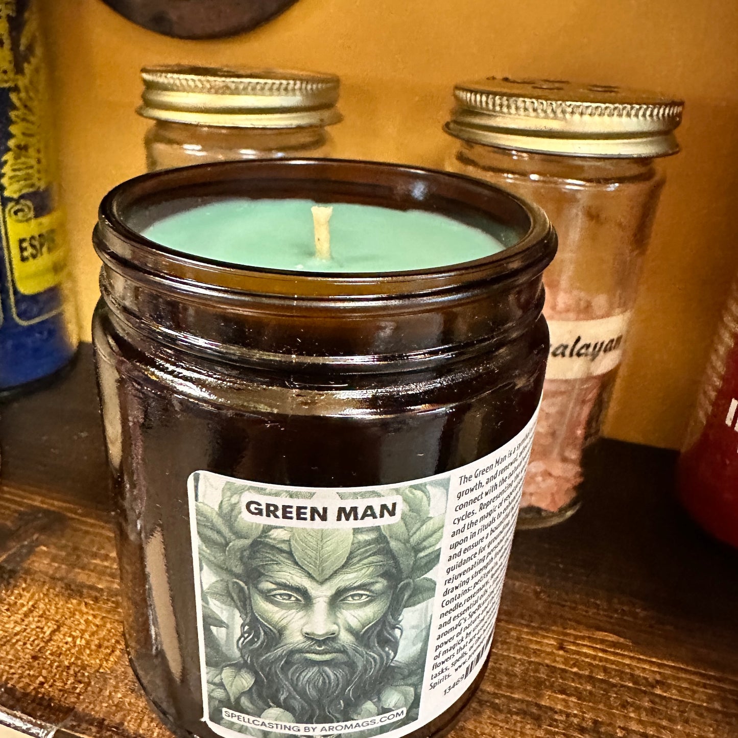 Green Man Candle – Nature, Growth, Renewal & Spiritual Harmony