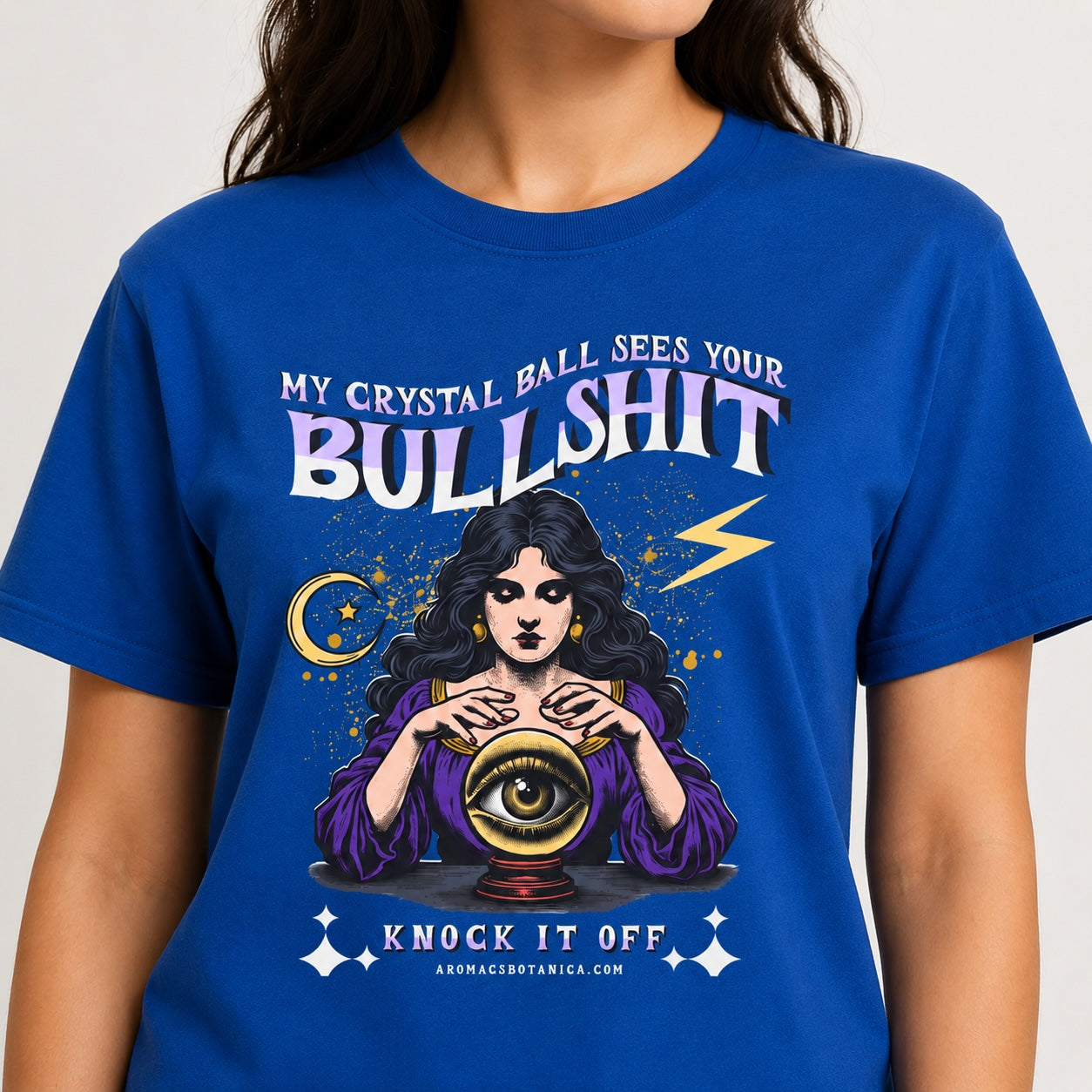 My Crystal Ball Sees Your Bullshit T-Shirt – Funny Psychic Graphic Tee