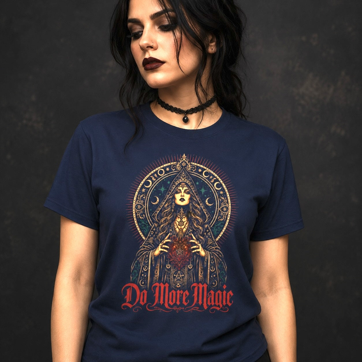 Witch Goddess T-Shirt — “Do More Magic” Occult Mystic Tee
