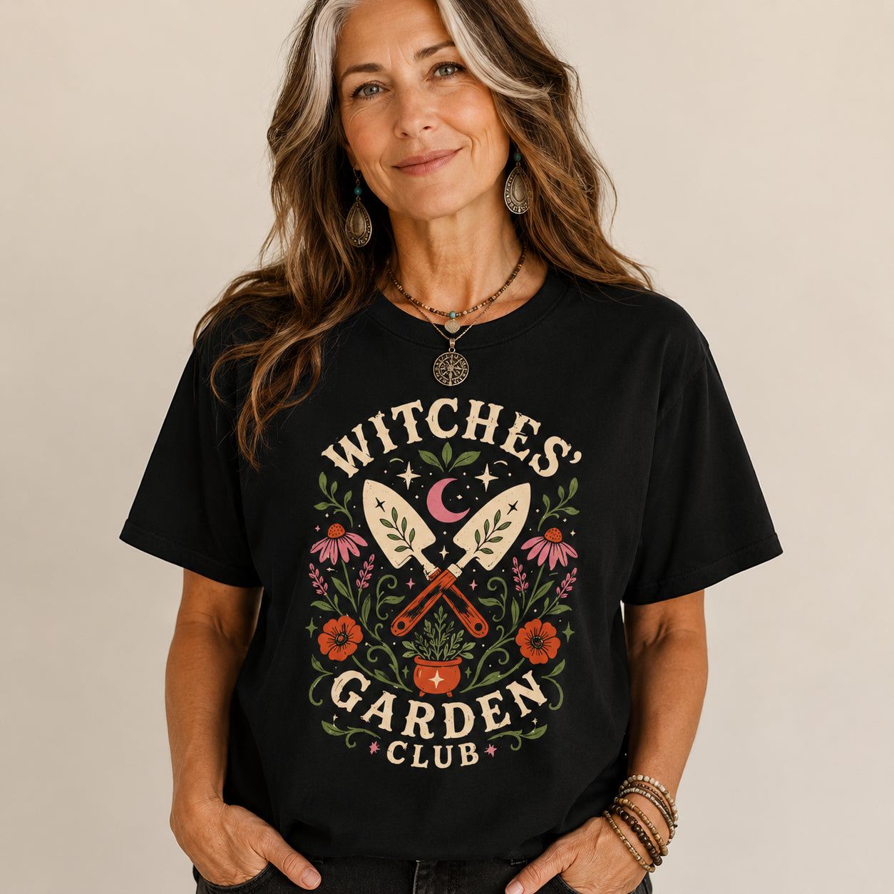 Witches’ Garden Club T-Shirt – Witchy Gardening Graphic Tee