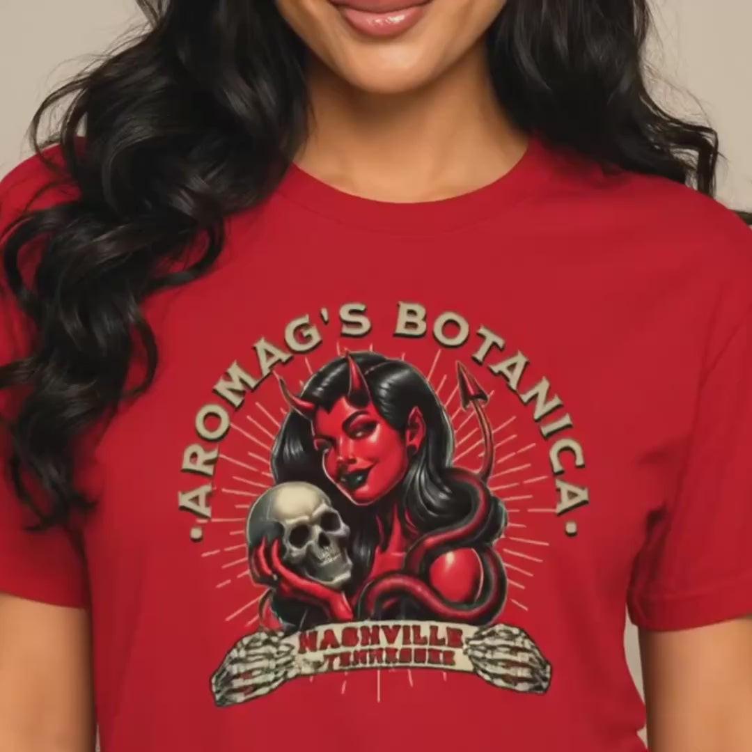AromaG’s Botanica Vintage Devil T-Shirt – Nashville Graphic Tee