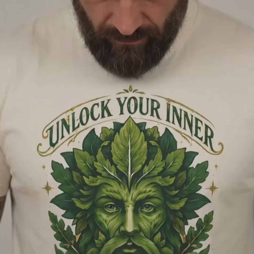Greenman T-Shirt – Pagan Nature Spirit Graphic Tee