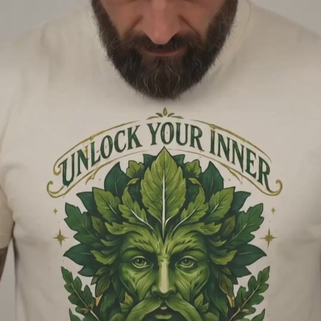 Greenman T-Shirt – Pagan Nature Spirit Graphic Tee